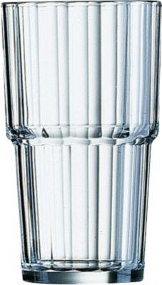 Longdrinkglas , Volumen 0,32 l, bruchsicher, stapelbar, glasklar, 6 Stück