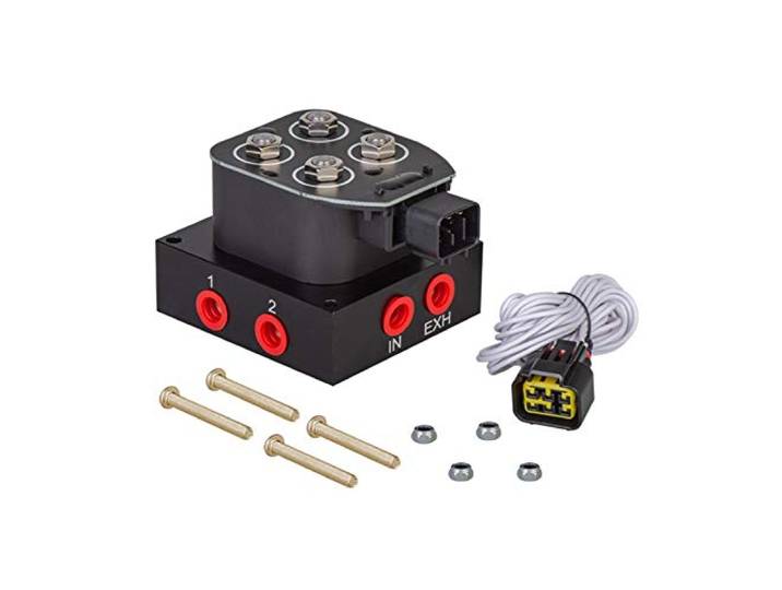 Auto/Motorrad 12V Magnetventil Luftfahraufhängung Verteilerventil Pneumatische Stoßdämpfer VU2 Kit,Universelles Dienstprogramm