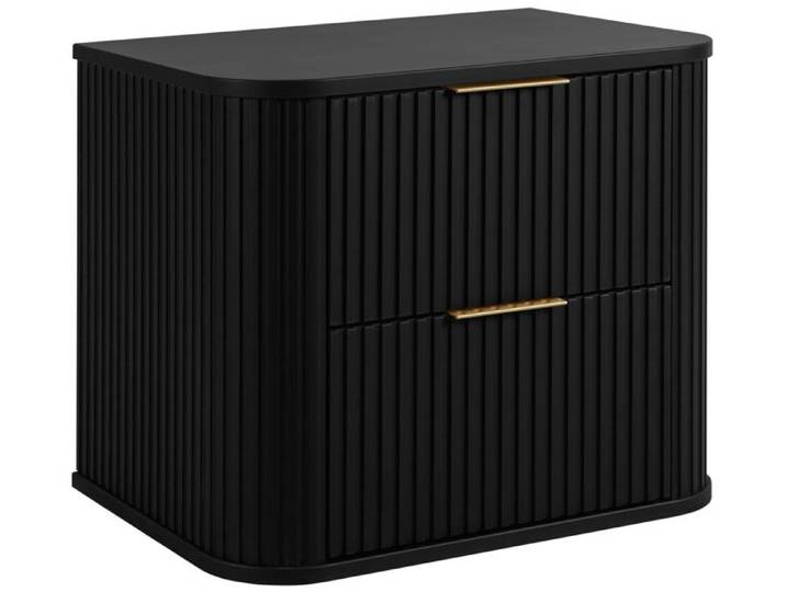 Meuble sous vasque à suspendre GLAMOUR NOIR 60 cm