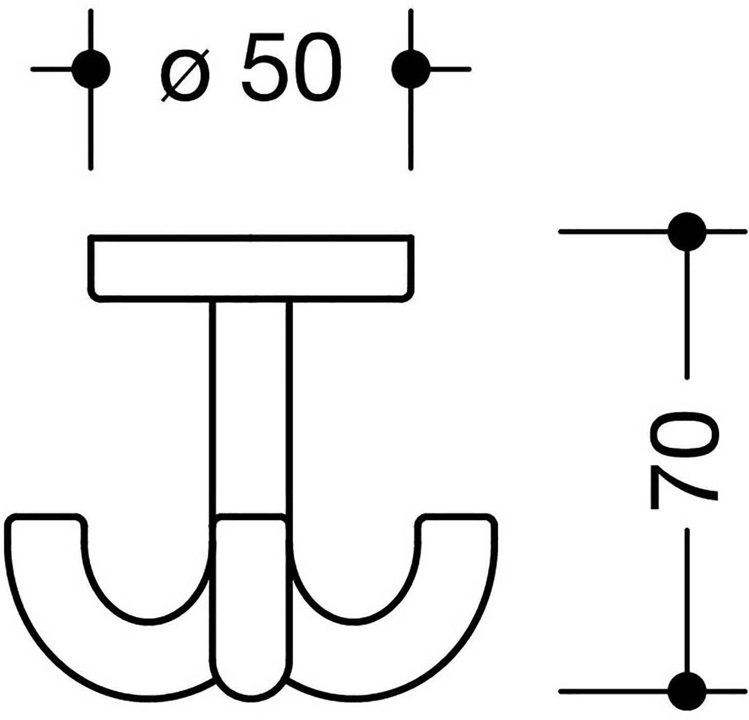 HEWI Serie 477 Dreifachhaken