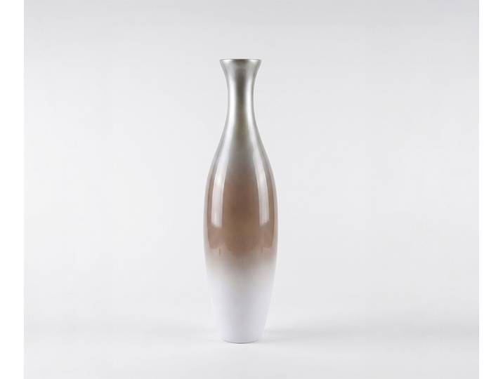 Vase Nuvia B20 x T20 x H77 cm Glas Mokka Opal Handgemacht, Wohnaccessoires