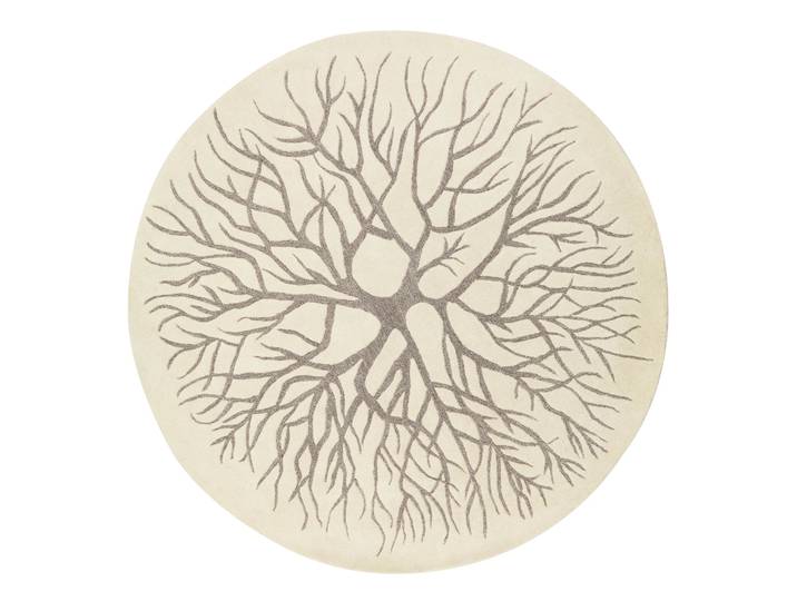 Kateha Birds nest Teppich, Ø 220cm White