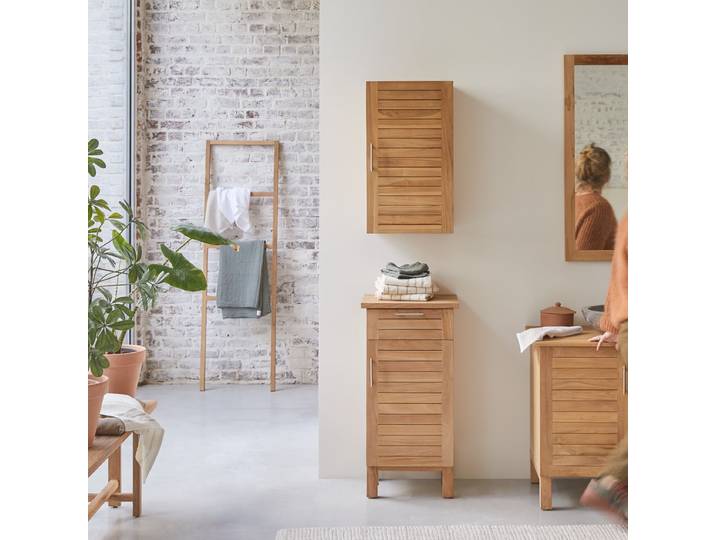 Badmöbel-Set aus massivem Teakholz Soho - Natur - Teak