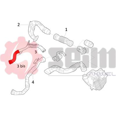SEIM Ladeluftschlauch 981748 für DACIA