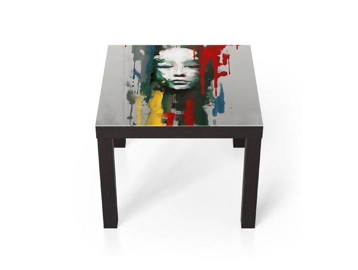 DEQORI Couchtisch 'Emotion in Farben', Glas Beistelltisch Glastisch modern