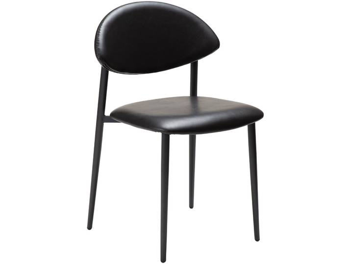 DAN-FORM Stuhl 2er-Set Tush schwarz Kunstleder