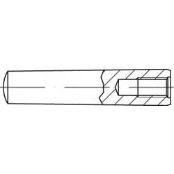 TOOLCRAFT TO-5436894 Kegelstift 10 mm Stahl 10 St.