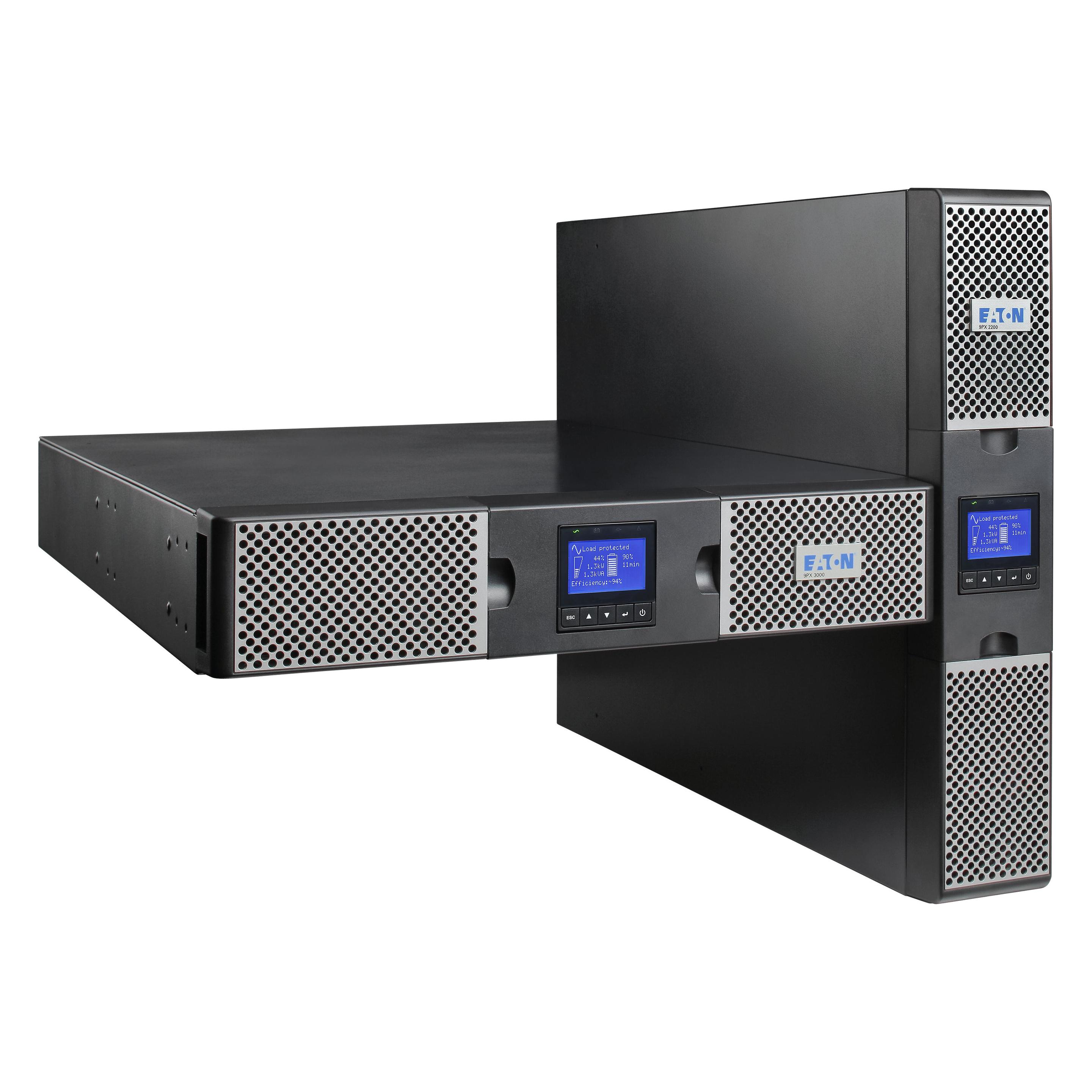 Eaton 9PX 3000i 3000VA/3000W HW Maintenance Bypass Tower/ Rack 3U 4min Runtime (3000 VA, 3000 W, Online-Doppelwandler USV) (9PX3000IRTBPH)
