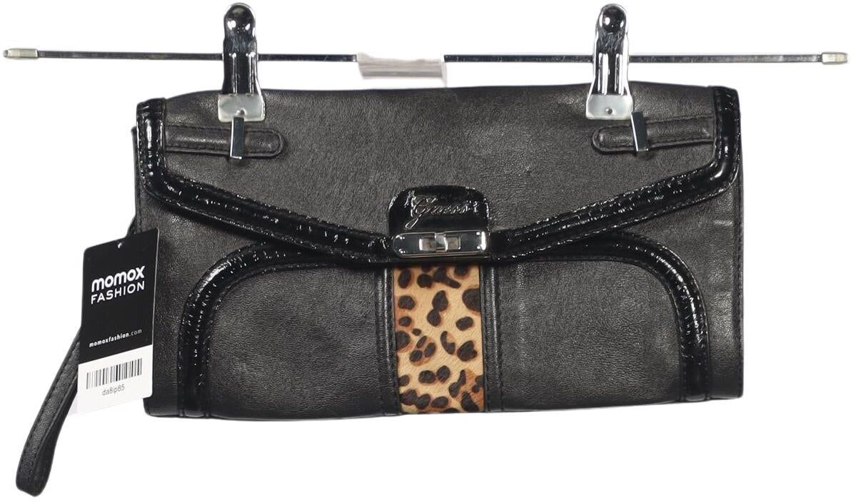Guess Damen Handtasche klein, Schwarz, Kunstleder - Second Hand
