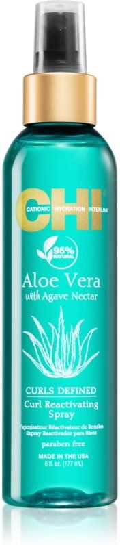 CHI Aloe Vera Curl Reactivating feuchtigkeitsspendendes Spray für welliges und lockiges Haar 177 ml