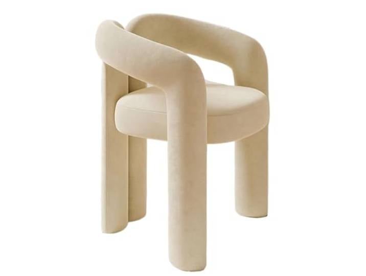 MUBOYI Schminkstühle, Moderne minimalistische Frisiertische und Hocker for das Schlafzimmer, Nagelstühle(Beige)
