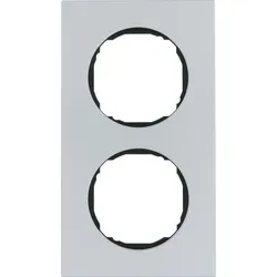 Berker Rahmen 2-fach flach Aluminium 10122674