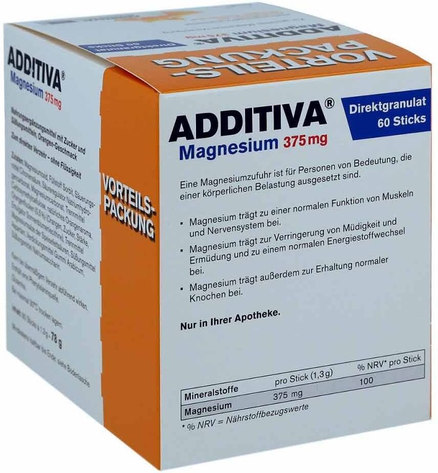Additiva Magnesium 375 mg Sticks