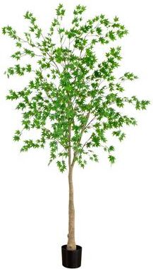 Nearly Natural 8' Artificial Maple Tree - Green