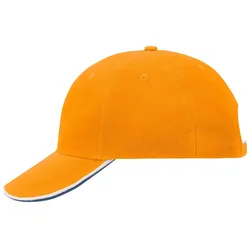 Basecap "MB6197" 6-Panel-Double-Sandwich - orange/white/royal