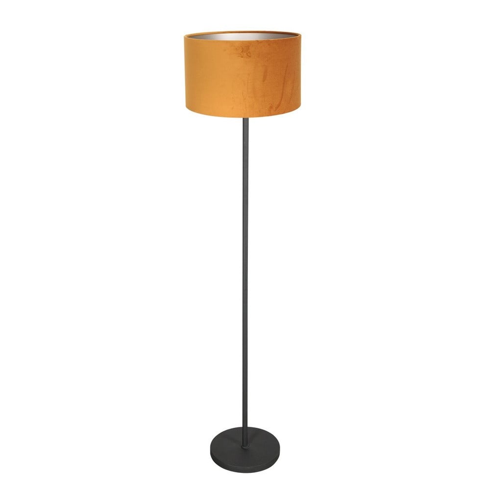 Steinhauer Noor vloerlamp - Zwart met gouden kap