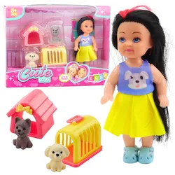Mini Puppenkleid Hundehütten-Trageset