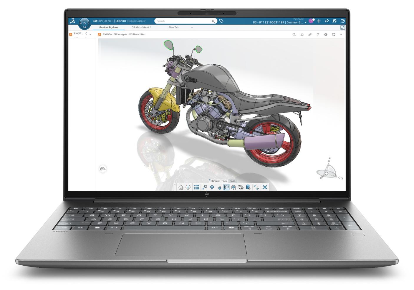 HP E47VVET Laptop, Copilot PC 356H, 40,6 cm (16"), WUXGA, 64 GB DDR5-SDRAM, 1 TB SSD, Wi-Fi 7 (802.11be), Windows 11 Pro, AI Workstation, AI PC, Farbe: Argento