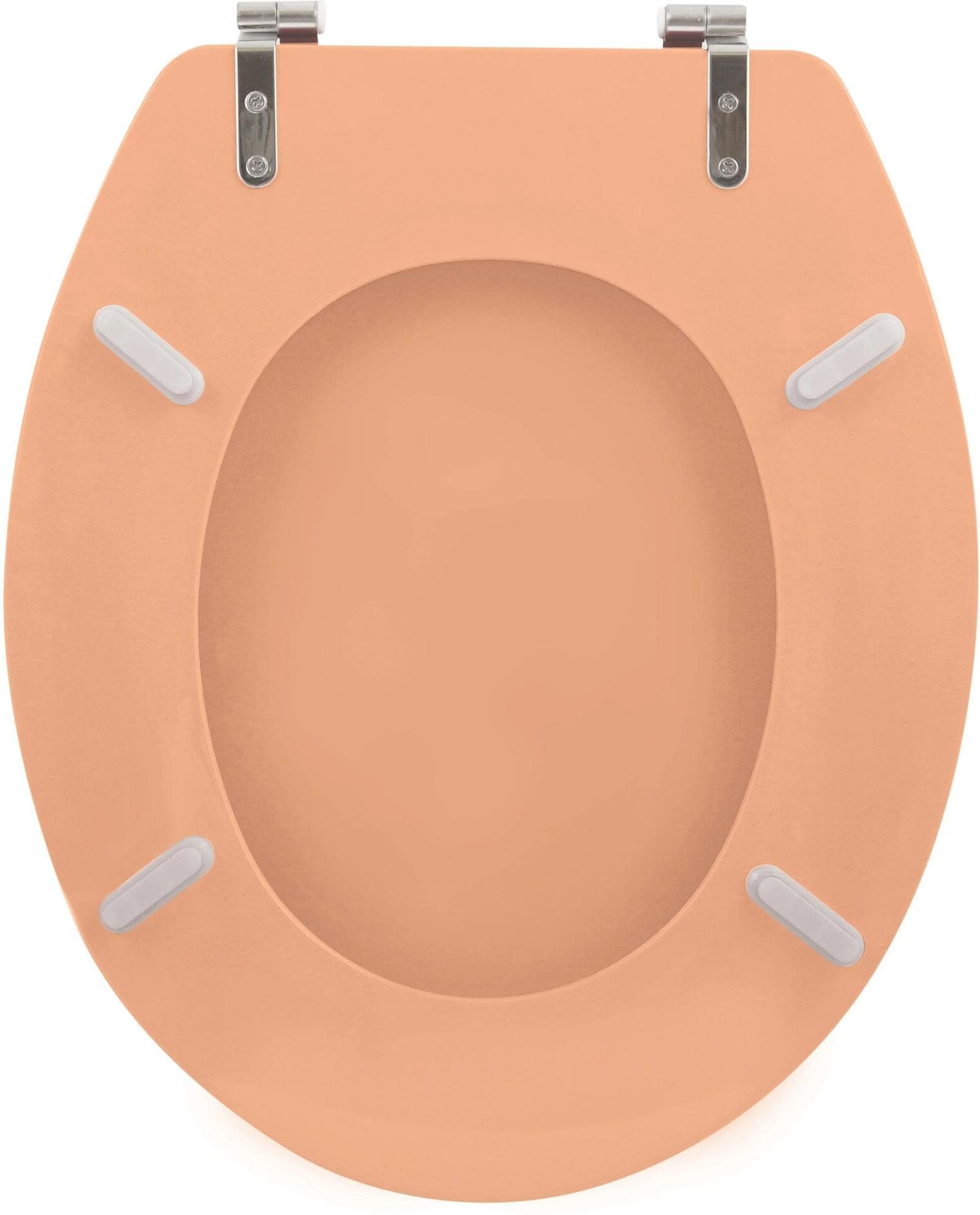 WC-Sitz MSV "Pfirsich", beige (pfirsich), B:37cm L:45cm, WC-Sitze, WC-Sitz pfirsich Einheitsgröße