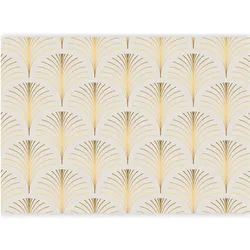 Artgeist, Tapete, Fototapete - Gold Linear Pattern on Marble Background (250 x 175 cm)