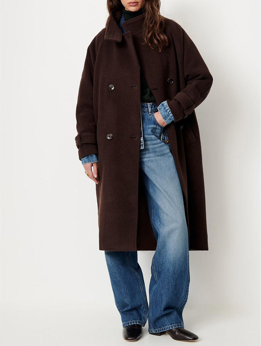 SESSUN Manteau long en laine mélangée, BLEECKETT