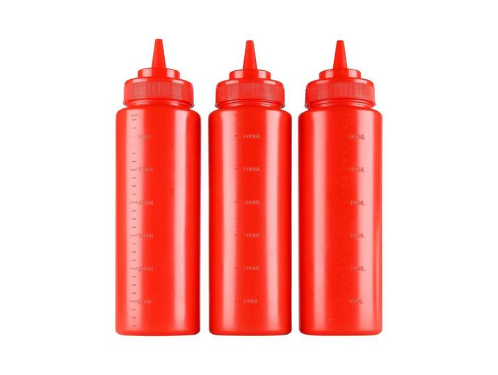 ProChef Quetschflasche 710ml 3erset Rot