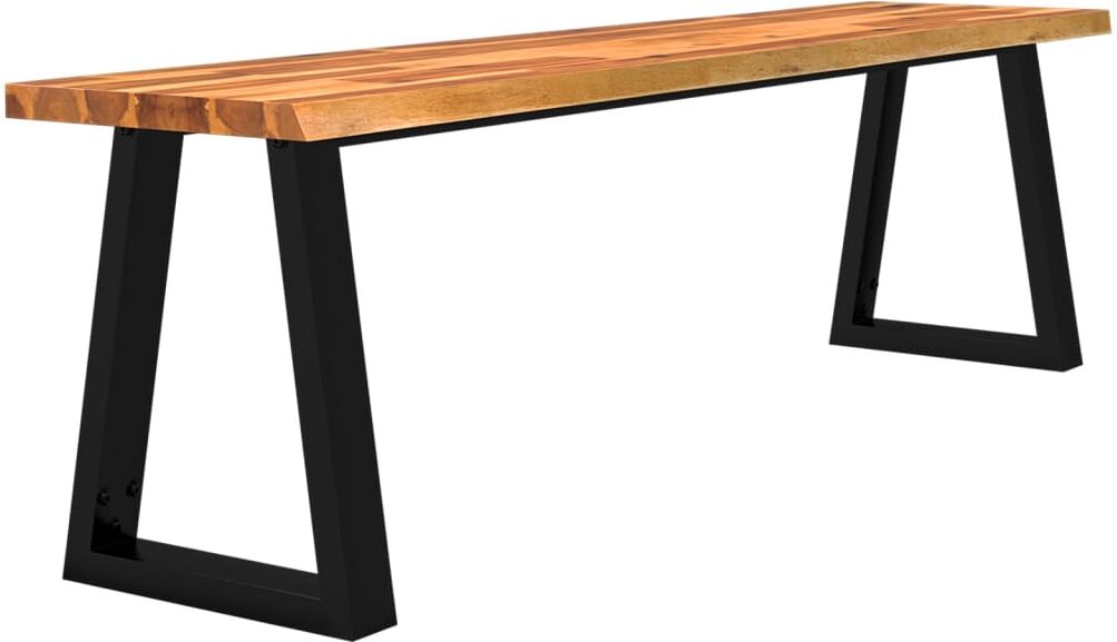 vidaXL Banc avec bord vivant 160 cm bois d'acacia massif
