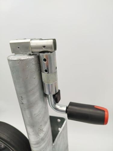 Automatik-Stützrad für Schwerlast bis 800 kg, Ø 73 mm - Profi-Ausführung für Anhänger bis 3,5 t, LKW- und landwirtschaftliche Anhänger - passend zu AL-KO