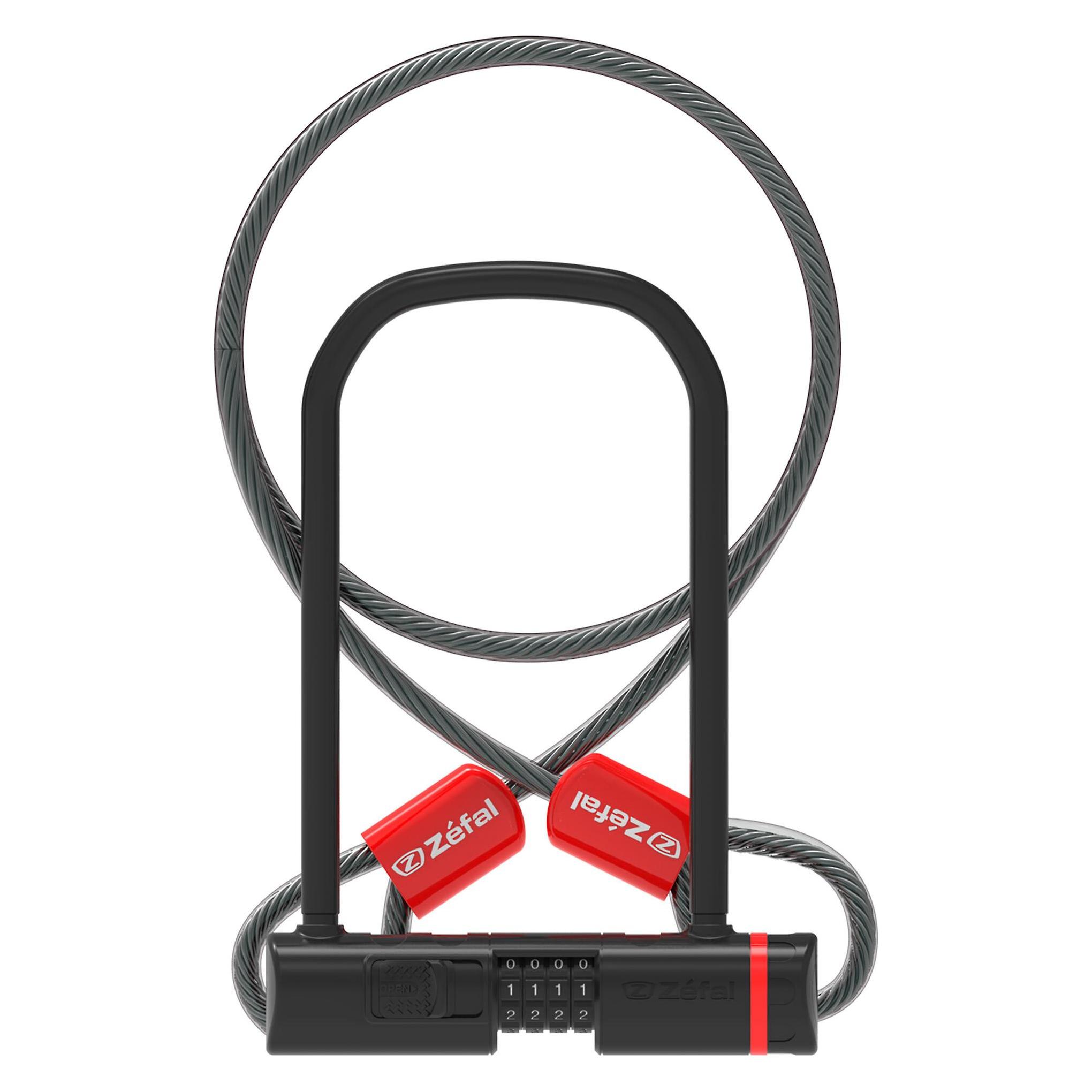 Zefal K-Traz U13 Bügelschloss mit Zahlencode (120 cm) (27052)