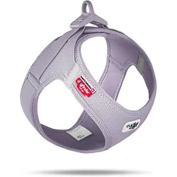 Curli Vest Hundegeschirr Clasp Air-Mesh Lila L (L, Hund), Halsband + Leine