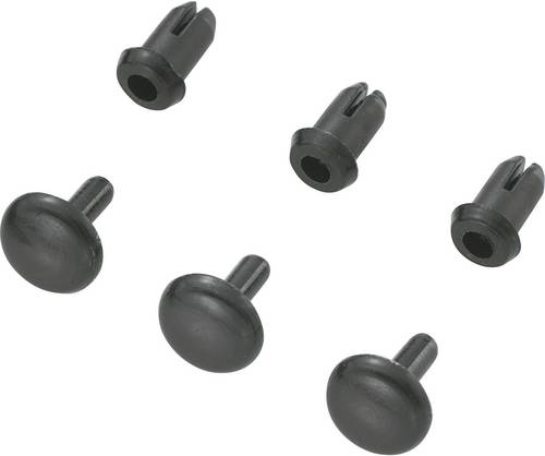 TRU COMPONENTS TC-SRR-355K203 TC-10820808 Spreizniete Loch-Ø 3mm Schwarz 1000St.