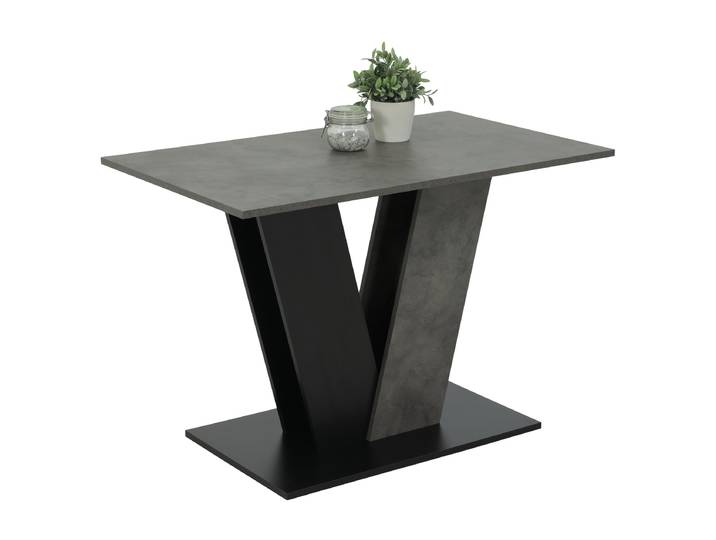 Esstisch Judith 110 x 76 x 70cm Grau/Beton Dekor