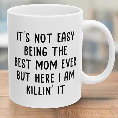 Lustige Geschenktasse für Mama zum Muttertag – Überraschung aus Keramik – die beste Mama der Welt – einzigartige Kaffeetasse