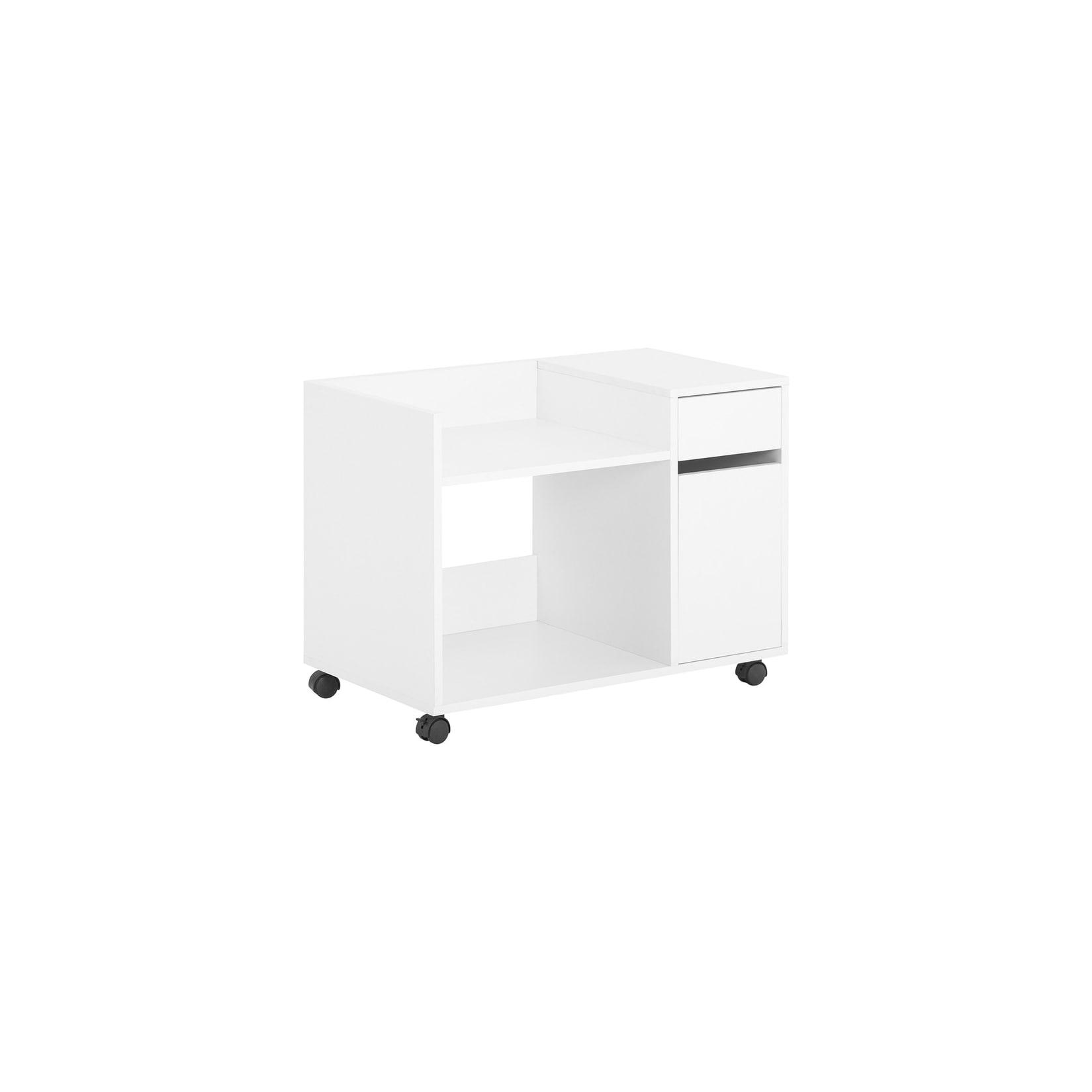 SoBuy Schubladenschrank fürs Büro mit 1 Schublade Weiß 72x40x54cm Funktional