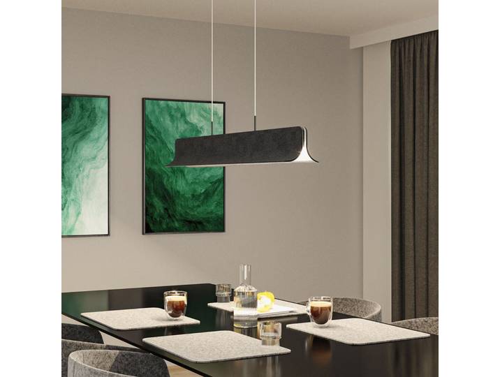 Suspension Noyan L1000 3-Step anthracite - Paulmann - Salon / séjour - Moderne - Tissu / textile - À ampoule unique