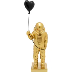 KARE DESIGN Deko-Figur Balloon Astronaut 40,5 cm Kunststoff Gold