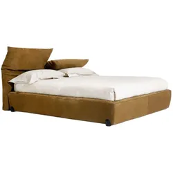Noctis Polsterbett Reverso 180 x 200 cm Leder Olivgrün