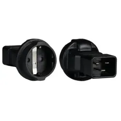 EFB EB515.5 Netzadapter IEC C20 auf CEE7/3, Kaltgerätestecker - Schutzkontaktbuchse EB5155