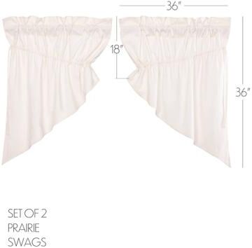 VHC Brands Simple Life Flax Ruffled Valance