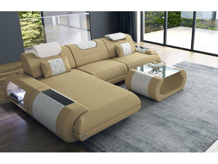 Sofa Dreams Ecksofa Polster Stoffsofa Rimini L Form M Mikrofaser Stoff Sofa, Couch wahlweise mit Bettfunktion