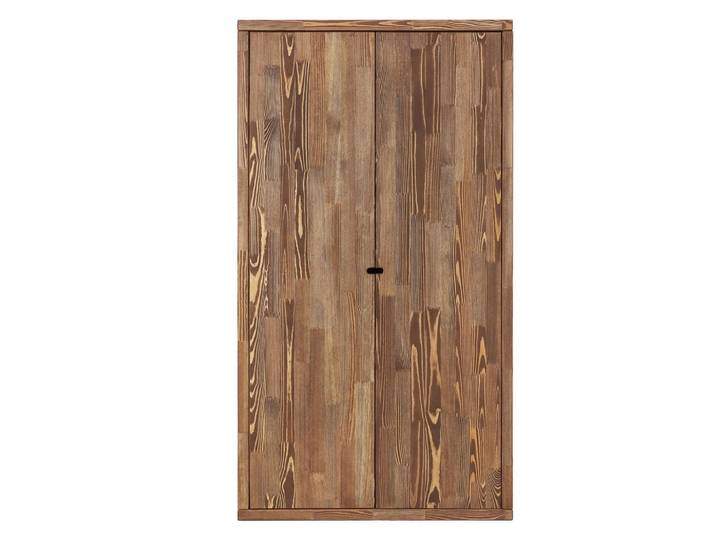 Seart Kleiderschrank aus Massivholz Marika, Dunkelbraun, Holz, Echtholz,Kiefer, 100x184x60 cm, Schlafzimmer, Kleiderschränke