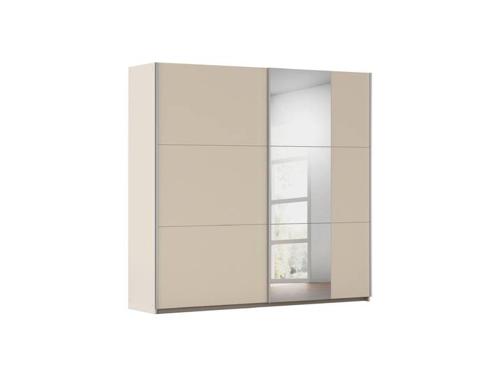 Schwebetürenschrank Spiegel beige 218 cm - rauch - KRONACH