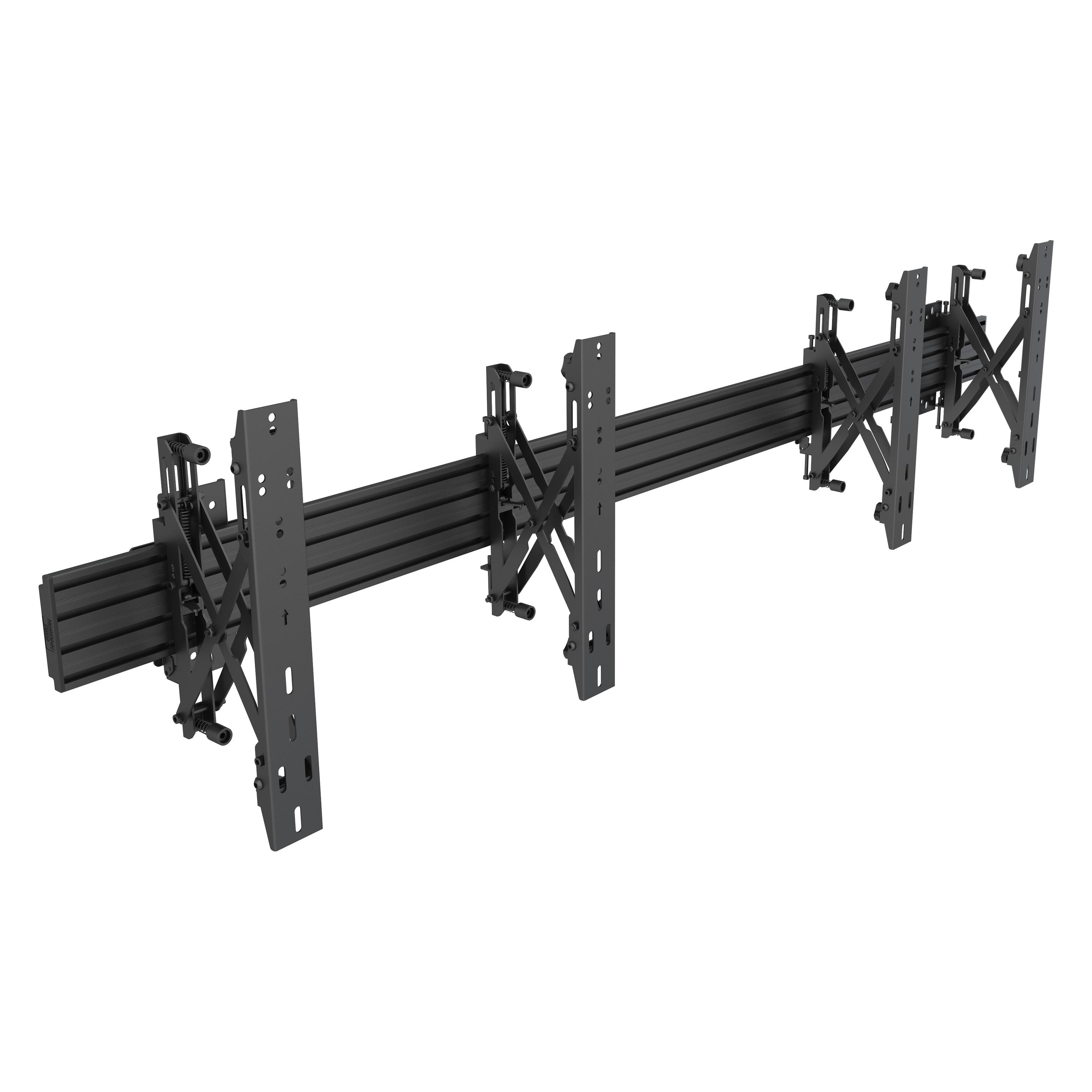 Multibrackets Wandhalter Side by Side, 40"-75", schwarz (Wand, 60 kg, 40" - 75") (4122)