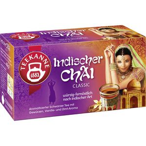Teekanne Tee Indischer Chai Classic, Chai- & schwarzer Tee, 40 g, 20 Beutel
