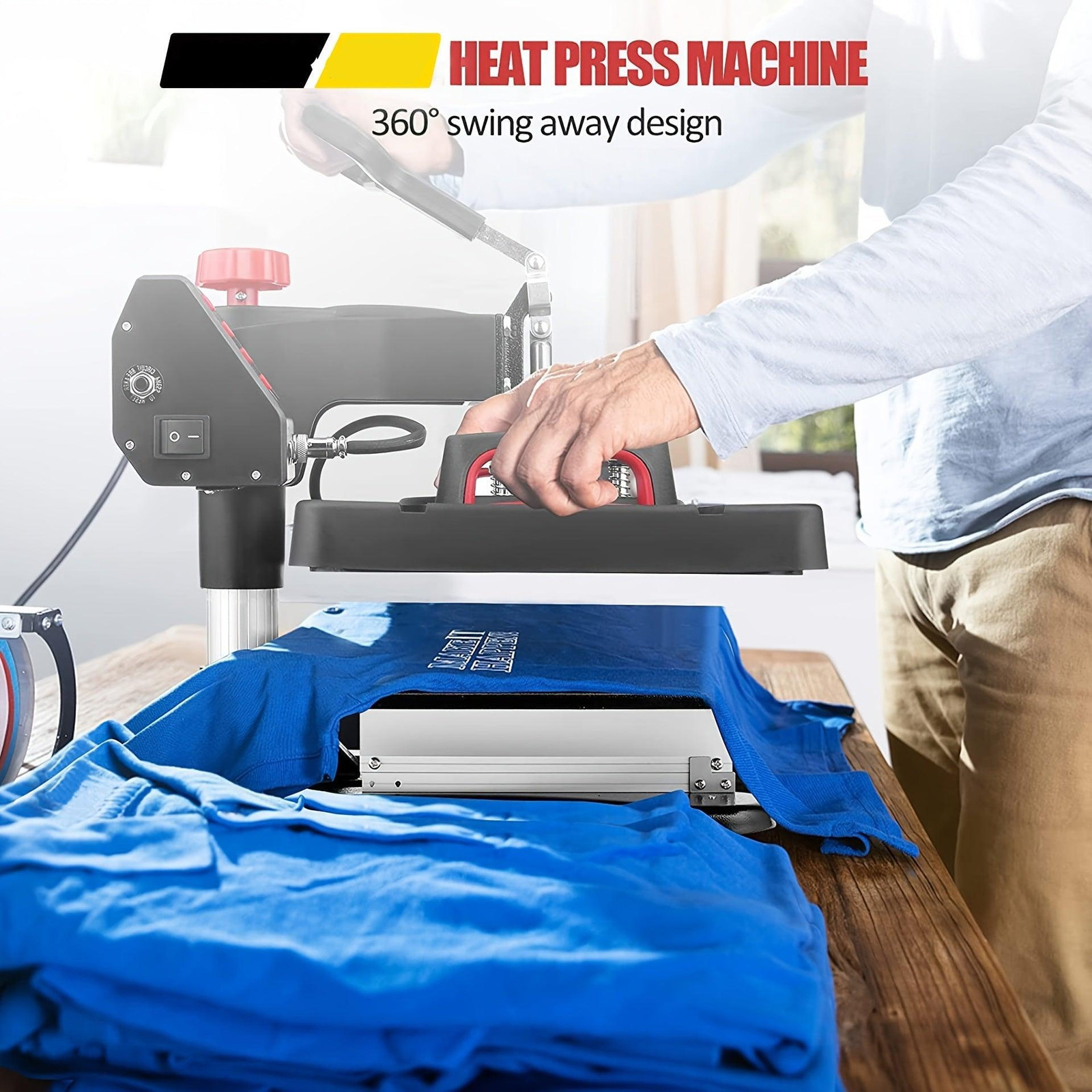 Selius 8-in-1 Multifunctionele Heat Press Machine voor Sublimatie en Textiel