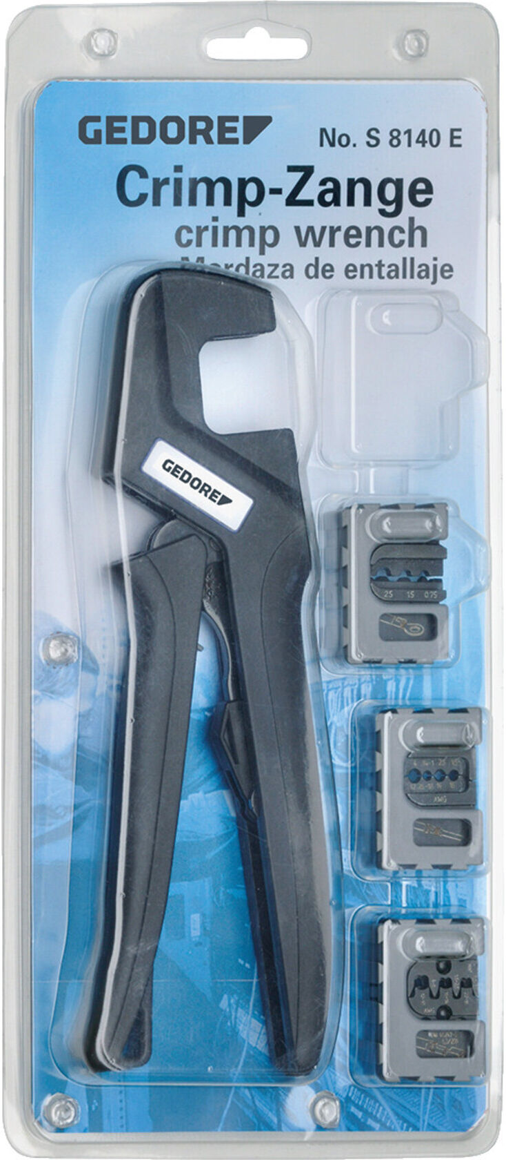 Gedore S 8140 J Crimp-Zangen-Set INDUSTRIAL 4-teilig (1830929)