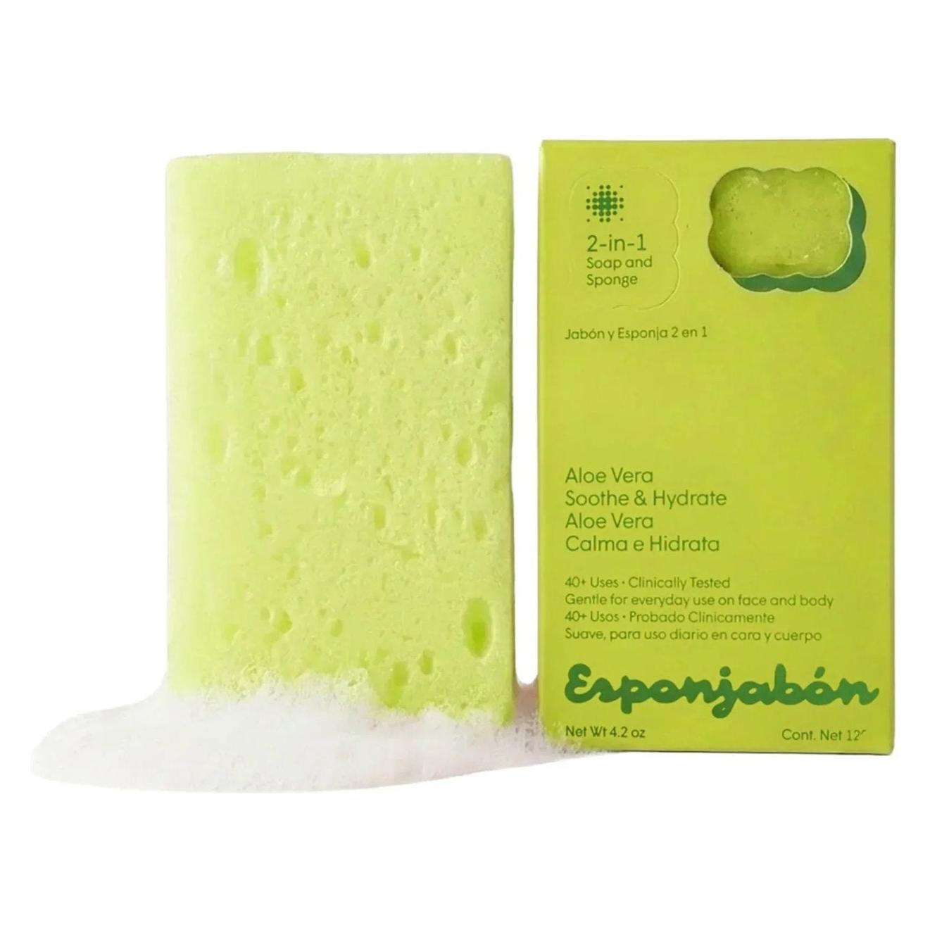 Esponjabón Esponjabon Aloe Vera 2-in-1 Soap and Sponge (119 g) (ESALOE)