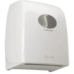 Handtuchrollenspender Kimberly Clark AQUARIUS No touch Weiß Rollenhandtuchspender