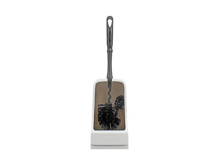 Ebnat WC-Garnitur Flex mit Randreiniger Opak-Grau 38 × 12 × 11.5 cm