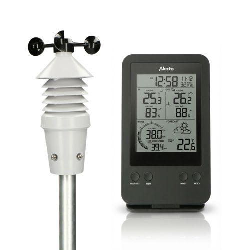 Alecto WS-3400 Professionelle Wetterstation mit Funksensor